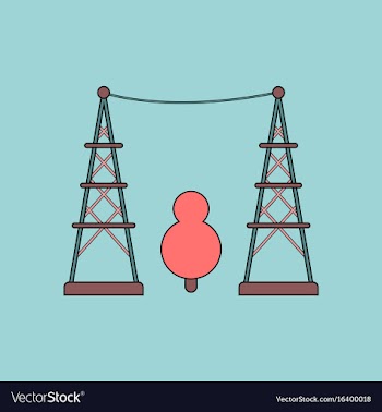 Flat icon design collection tree between the vector image