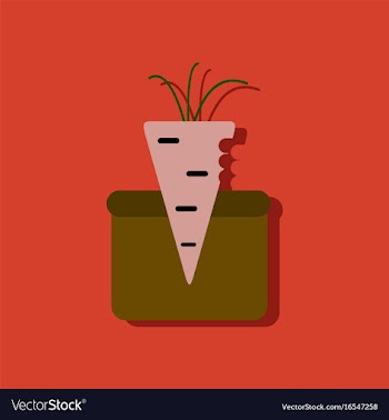 Flat icon design collection turnip in soil in vector image