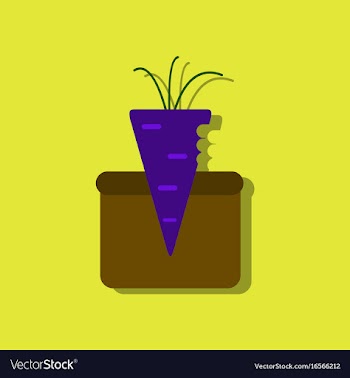 Flat icon design collection turnip in soil in vector image