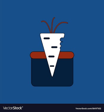 Flat icon design collection turnip in soil vector image