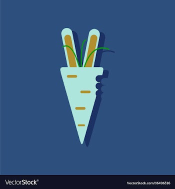 Flat icon design collection turnip plant in vector image