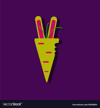 Flat icon design collection turnip plant in vector image