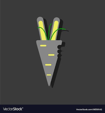 Flat icon design collection turnip plant in vector image