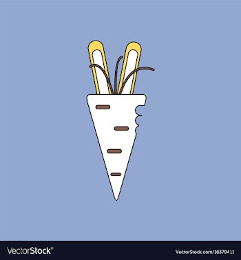 Flat icon design collection turnip plant vector image