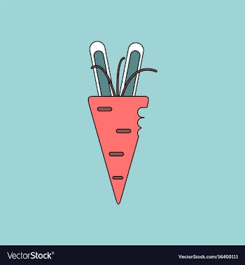 Flat icon design collection turnip plant vector image