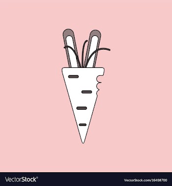 Flat icon design collection turnip plant vector image