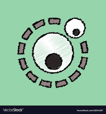 Flat icon design collection two atoms in hatching vector image