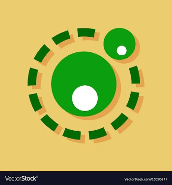 Flat icon design collection two atoms in sticker vector image