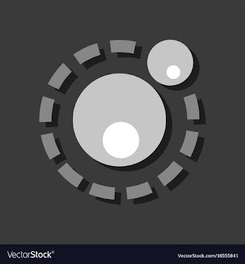 Flat icon design collection two atoms in sticker vector image