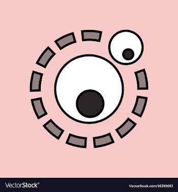 Flat icon design collection two atoms vector image