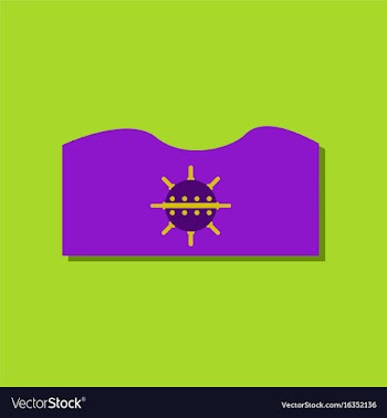 Flat icon design collection underwater naval mine vector image