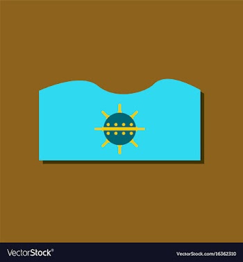 Flat icon design collection underwater naval mine vector image