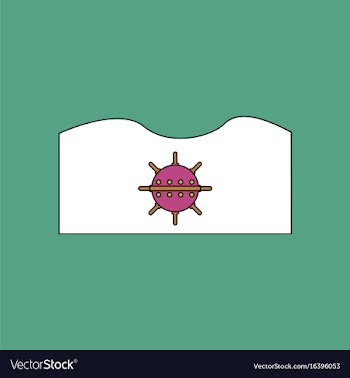 Flat icon design collection underwater naval mine vector image