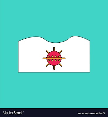 Flat icon design collection underwater naval mine vector image