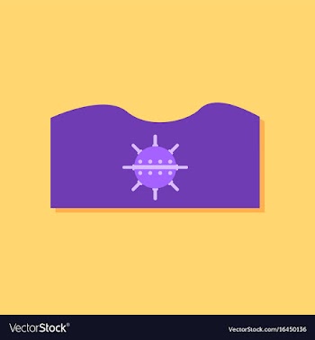 Flat icon design collection underwater naval mine vector image
