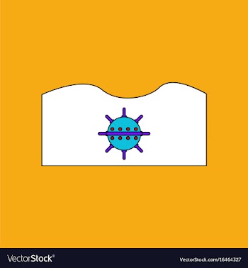Flat icon design collection underwater naval mine vector image
