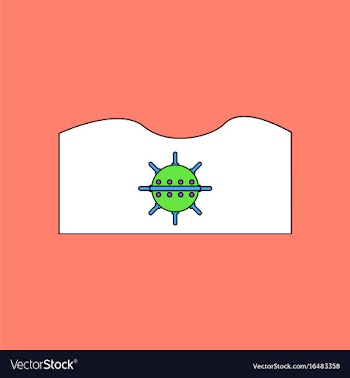 Flat icon design collection underwater naval mine vector image