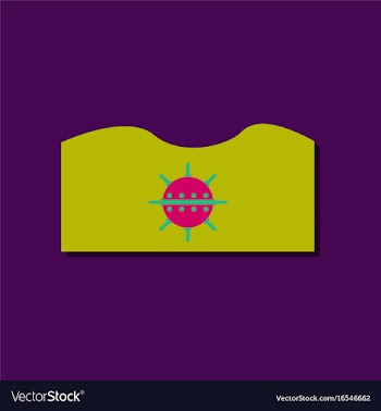 Flat icon design collection underwater naval mine vector image
