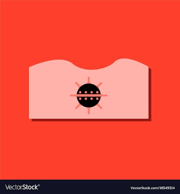 Flat icon design collection underwater naval mine vector image