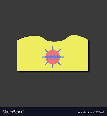 Flat icon design collection underwater naval mine vector image
