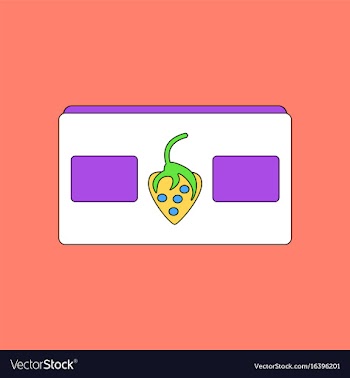 Flat icon design collection videocassette and vector image
