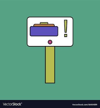 Flat icon design collection warning sign mine vector image