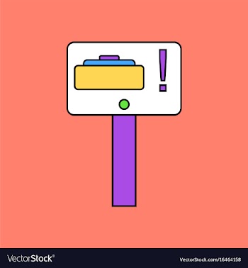 Flat icon design collection warning sign mine vector image