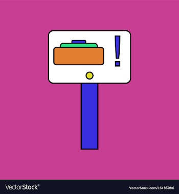 Flat icon design collection warning sign mine vector image