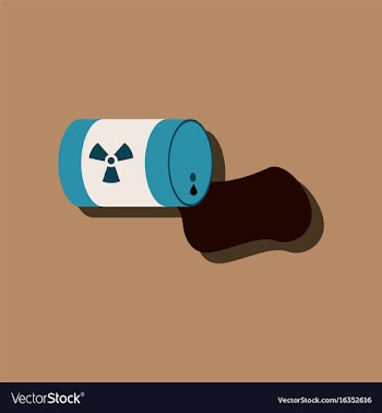 Flat icon design collection waste pollution of vector image