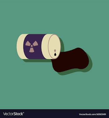 Flat icon design collection waste pollution of vector image