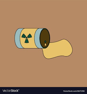Flat icon design collection waste pollution of vector image