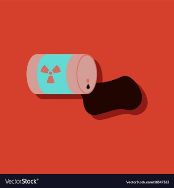 Flat icon design collection waste pollution of vector image