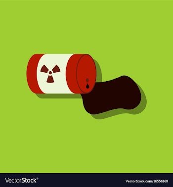 Flat icon design collection waste pollution of vector image