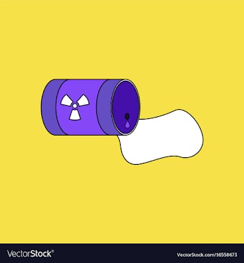 Flat icon design collection waste pollution of vector image