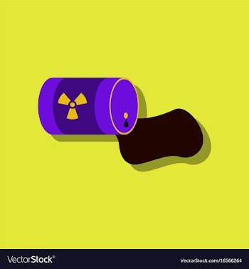 Flat icon design collection waste pollution of vector image
