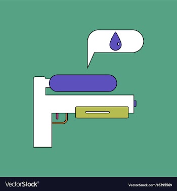 Flat icon design collection water gun vector image