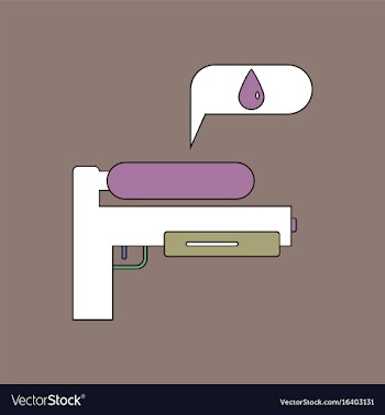 Flat icon design collection water gun vector image