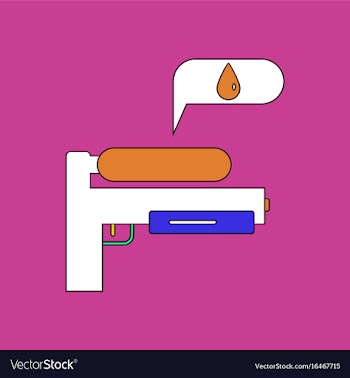 Flat icon design collection water gun vector image