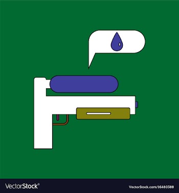 Flat icon design collection water gun vector image
