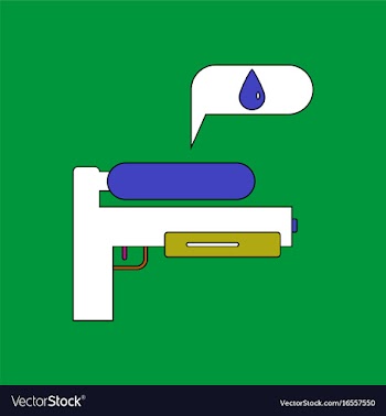 Flat icon design collection water gun vector image