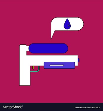 Flat icon design collection water gun vector image