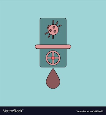 Flat icon design collection water pipe and a vector image