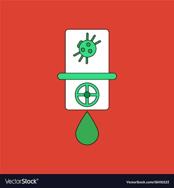 Flat icon design collection water pipe and a vector image