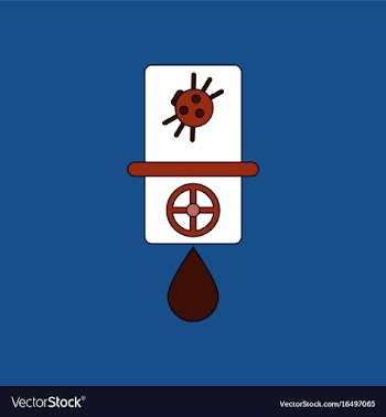 Flat icon design collection water pipe and a vector image