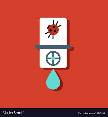 Flat icon design collection water pipe and a vector image