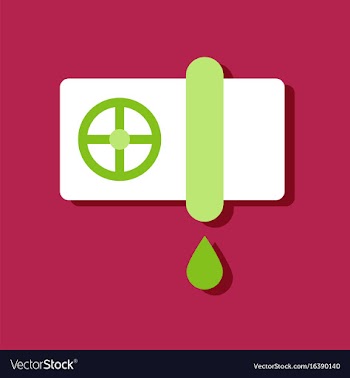 Flat icon design collection water pipe and drop vector image
