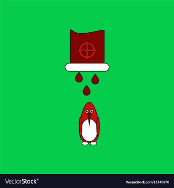 Flat icon design collection water pipe and penguin vector image