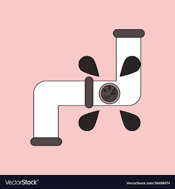 Flat icon design collection water pipe vector image