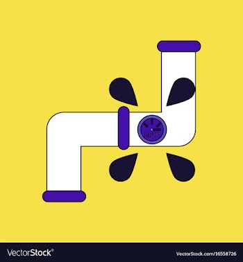 Flat icon design collection water pipe vector image