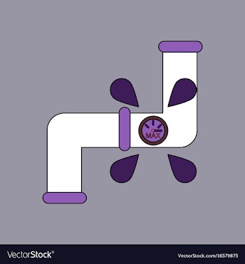 Flat icon design collection water pipe vector image